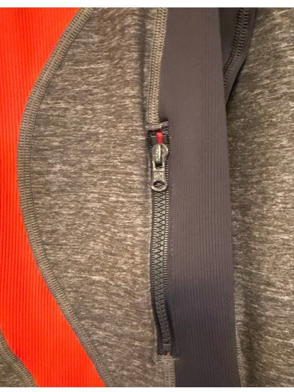lululemon In Stride Full-Zip Jacket with orange logo Size 8 (stock pic)